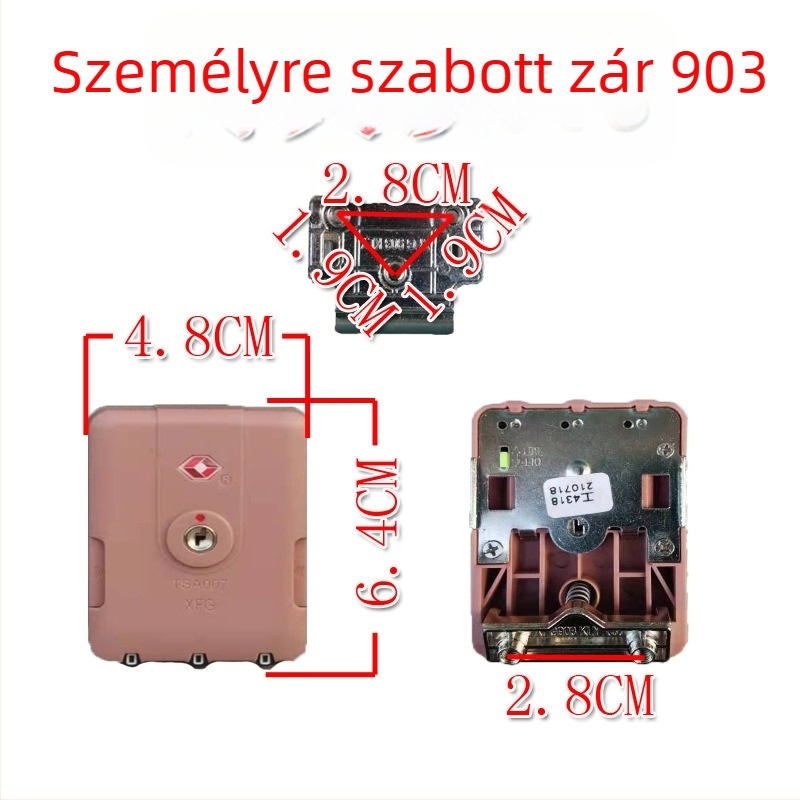 Poggyász jelszavas zár – ABS anyag, egyszínű mintázat, nem bőr, 2022 nyár