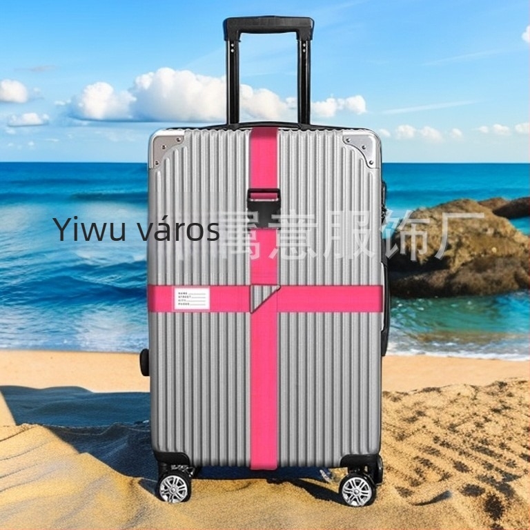 Nylon poggyászpánt keresztirányú dizájnnal és jelszavas záróval