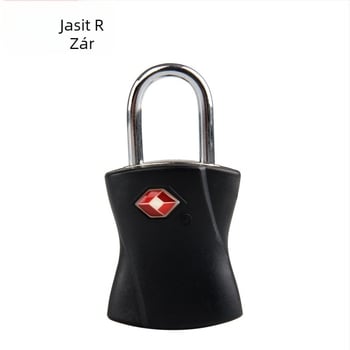 TSA vámzár poggyászhoz és hátizsákhoz, test PC + cinkötvözet, 42 g, licencelhető magáncímke