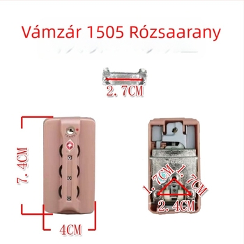 TSA007 bőröndzár jelszavas zár, ABS anyag, bőrönd javításához
