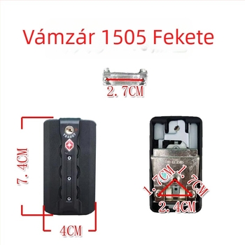 TSA007 bőröndzár jelszavas zár, ABS anyag, bőrönd javításához