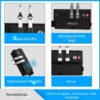 Fly rock bőröndzár, ABS anyag, 95 g, modern minimál stílus
