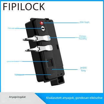 Fly rock bőröndzár, ABS anyag, 95 g, modern minimál stílus