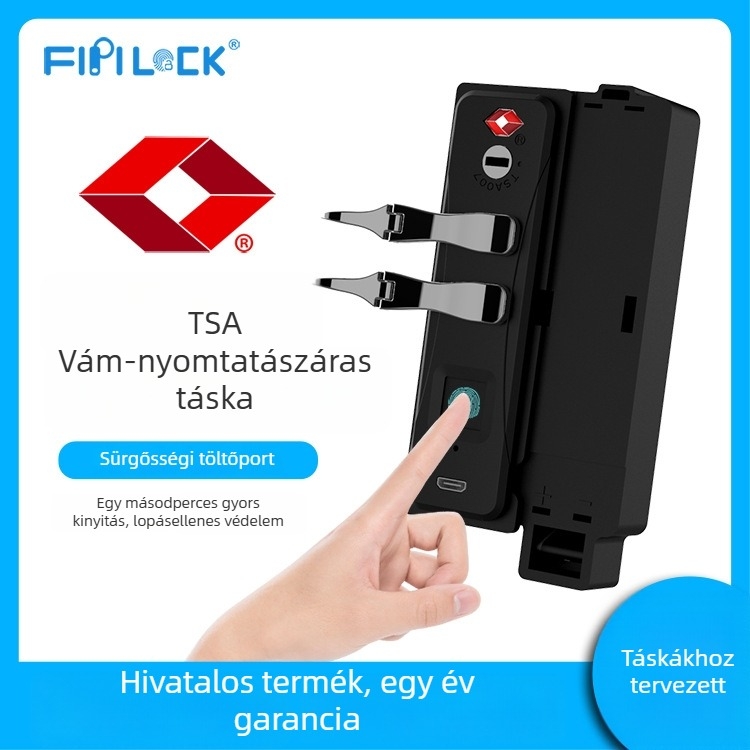 Fly rock bőröndzár, ABS anyag, 95 g, modern minimál stílus