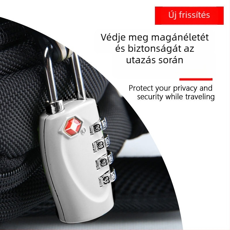 TSA330 Mechanikus lakat cinkötvözetből utazótáskákhoz 4 számjegyű kombinációval
