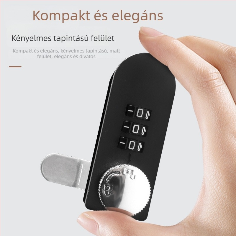 Mechanikus tárcsás kombinációs zár fiókokhoz és szekrényekhez (Rúd vastagsága: 16 mm; Rúd közötti távolság: 14 mm; Modell: Dial)
