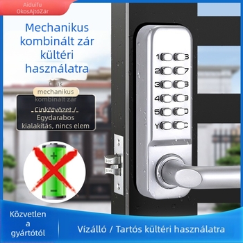 Edford 208A mechanikus numerikus ajtózár, cinkötvözet, modern minimalist stílus