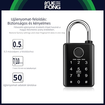 Bluetoothos okos lakat ujjlenyomat, jelszó, kártya és kulcs hozzáféréssel – alkalmazáson keresztüli távoli feloldás