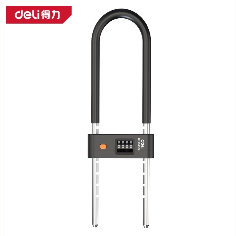U-alakú üvegajtó zár réz cilinderrel, modell DL508308 307, otthon és bolt számára, zárórudak közötti távolság 205–345 mm, modern dizájn