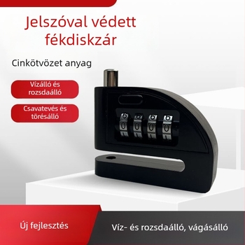 Féktárcsazár jelszóval – YH3565, alumíniumötvözet, Youheng márka, lopás elleni védelem