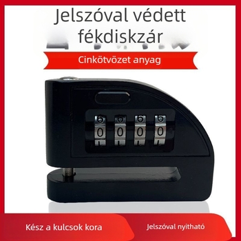 Féktárcsazár jelszóval – YH3565, alumíniumötvözet, Youheng márka, lopás elleni védelem