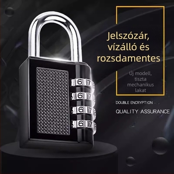824-es kódzáras lakat – cinkötvözet tokkal, numerikus zár, kültéri vízálló és rozsdamentes, Platinum márka, szekrényekhez, bőröndökhöz, edzőtáskákhoz, ruhásszekrényekhez és sisakokhoz
