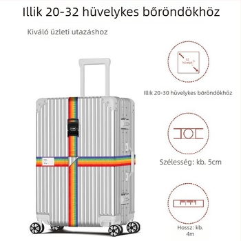 Állítható keresztpánt poggyászhoz — megerősítő pánt polipropilénből, 2023 tavasz, poggyász kiegészítők