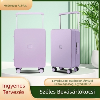 PP utazótáska alumínium kerettel, univerzális kerekek, TSA kombinált zár, vízálló, ultra könnyű, száraz-nedves elválasztás