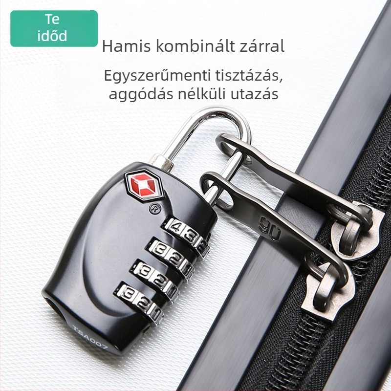 TSA jelszavas bőröndzár – anti-lopás zár a bőröndökhöz, korpusz: cink ötvözet/ABS, TSA330/TSA338