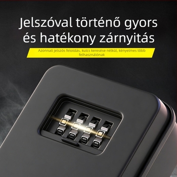 Jelszavas kulcstartó, fém + ABS műanyag, modell KB-10, mechanikus záródás