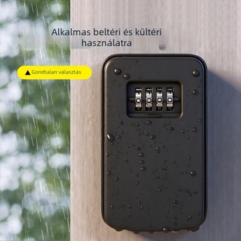 Jelszavas kulcstartó, fém + ABS műanyag, modell KB-10, mechanikus záródás