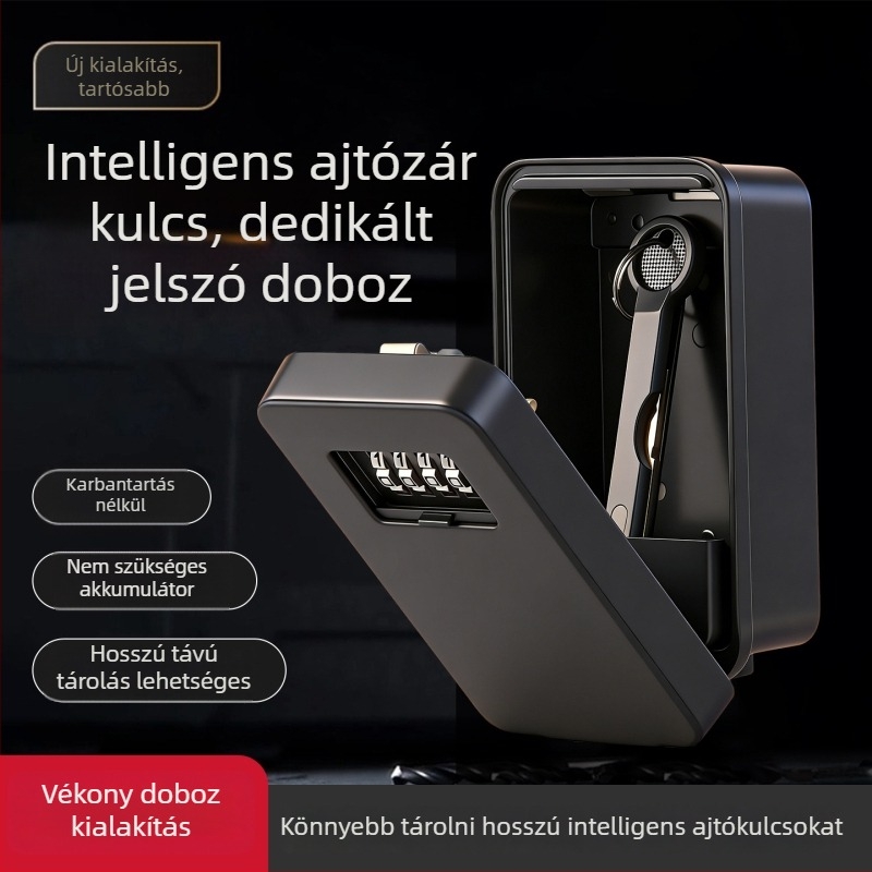 Jelszavas kulcstartó, fém + ABS műanyag, modell KB-10, mechanikus záródás