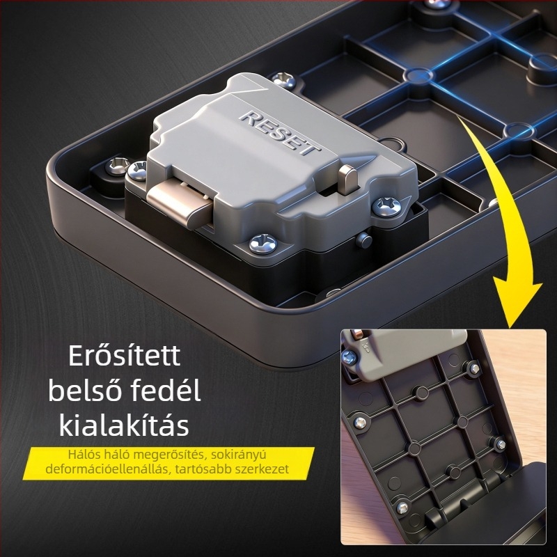 Jelszavas kulcstartó, fém + ABS műanyag, modell KB-10, mechanikus záródás