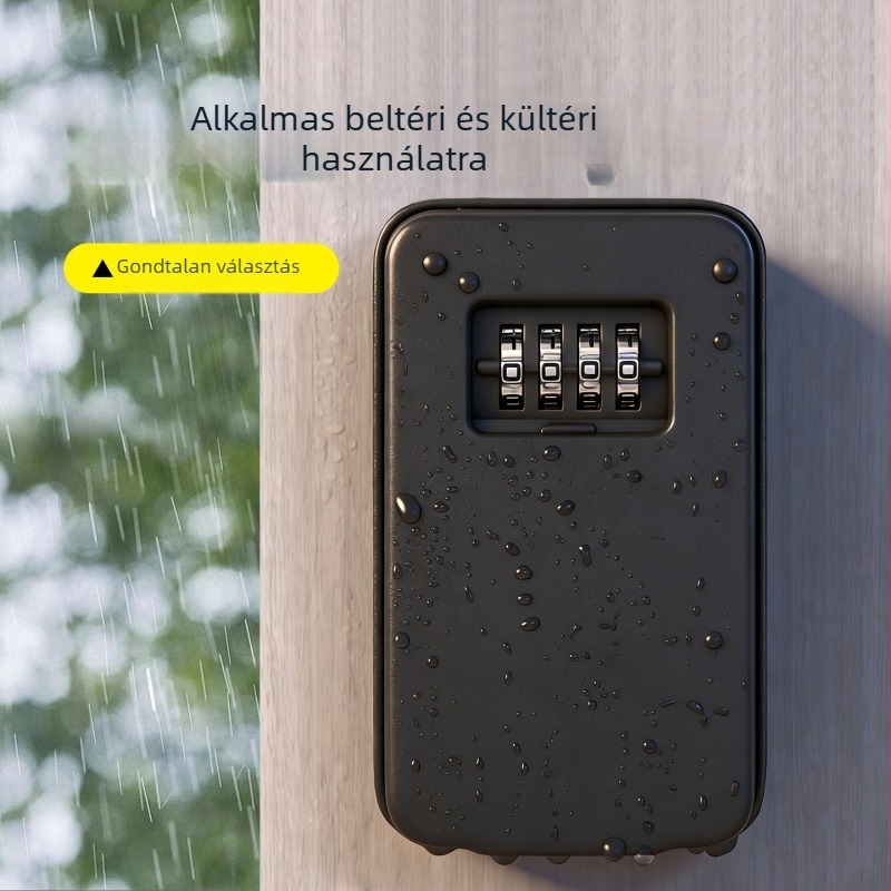Jelszavas kulcstartó, fém + ABS műanyag, modell KB-10, mechanikus záródás