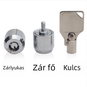 PC-ház kulcsos zár, réz és acél, modern minimalista dizájn