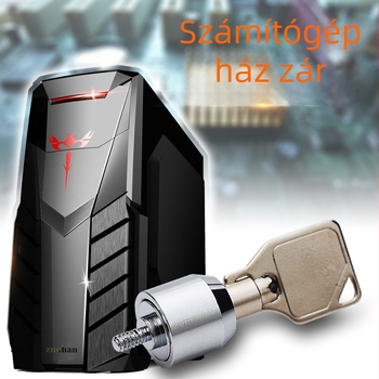PC-ház kulcsos zár, réz és acél, modern minimalista dizájn