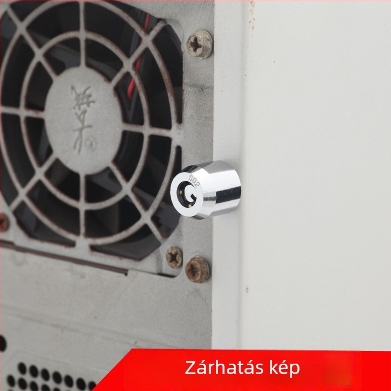 PC-ház kulcsos zár, réz és acél, modern minimalista dizájn