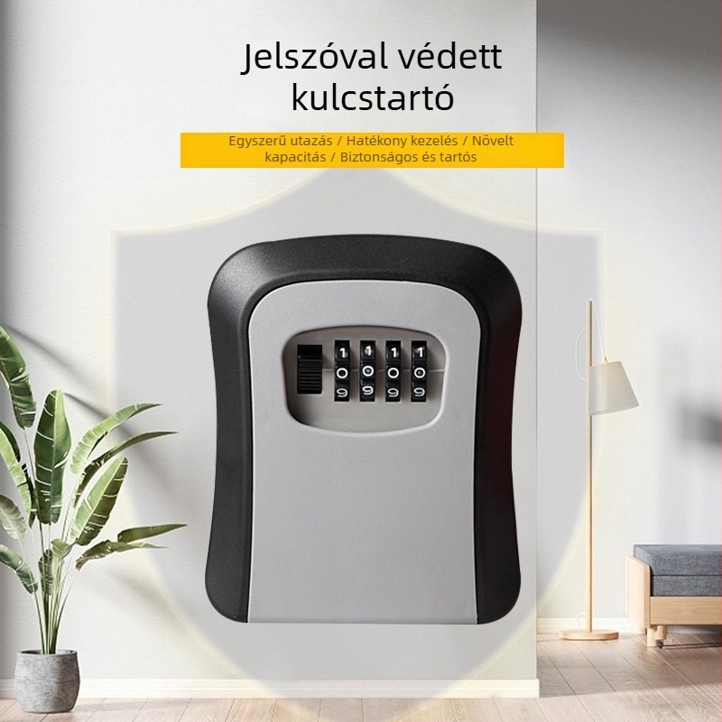 Ajtókulcsos jelszertároló – ABS műanyag, Modell 820, Típus: Gép, Modern minimalist stílus