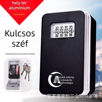 ASACK alumínium ötvözet kulcstároló kódzárral – Modell 509H-510H, záró rúd vastagsága 11 mm, közti távolság 30–35 mm, Mechanikus, Modern egyszerű stílus