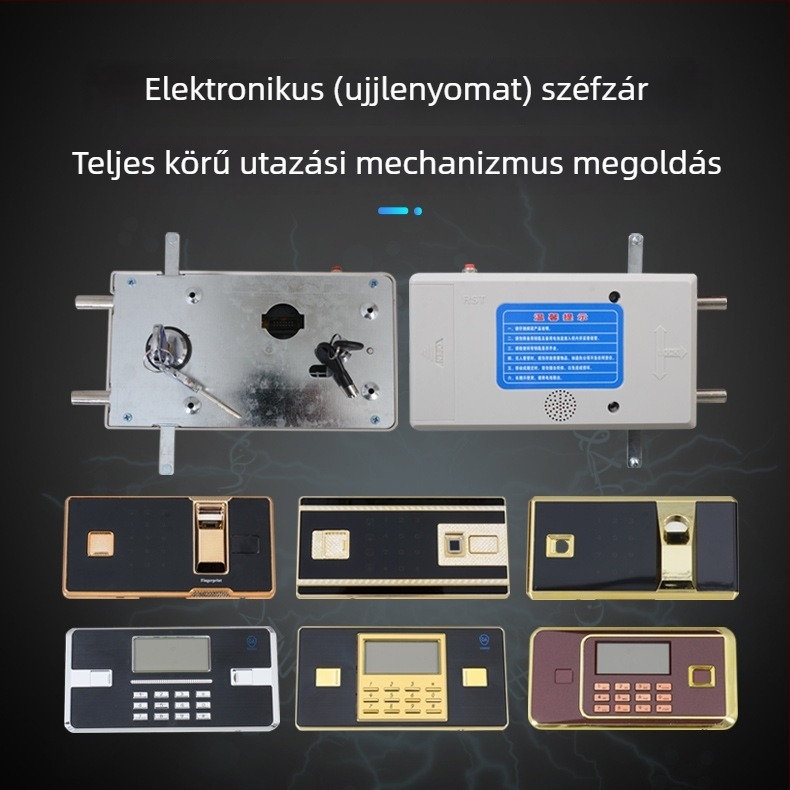 Fém konfiden-ciális irattartó szekrény biometrikus ujjlenyomat- és elektronikus jelszavas zárakkal, mozgató mechanizmussal – teljes készlet