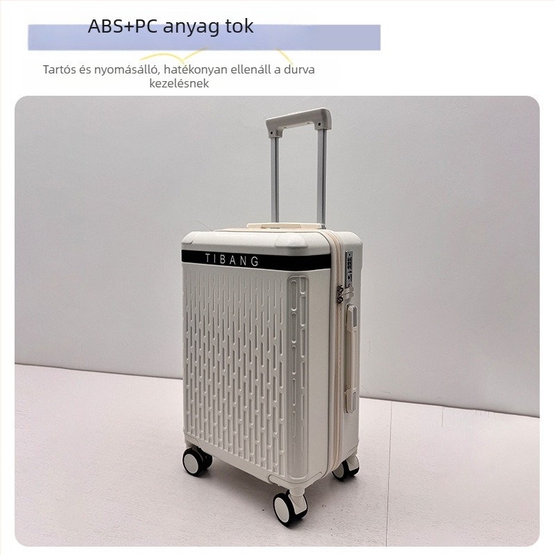 Nagy kapacitású ABS keményfedeles utazótáska rejtett zárómechanizmussal, univerzális kerekek, 36–55 L