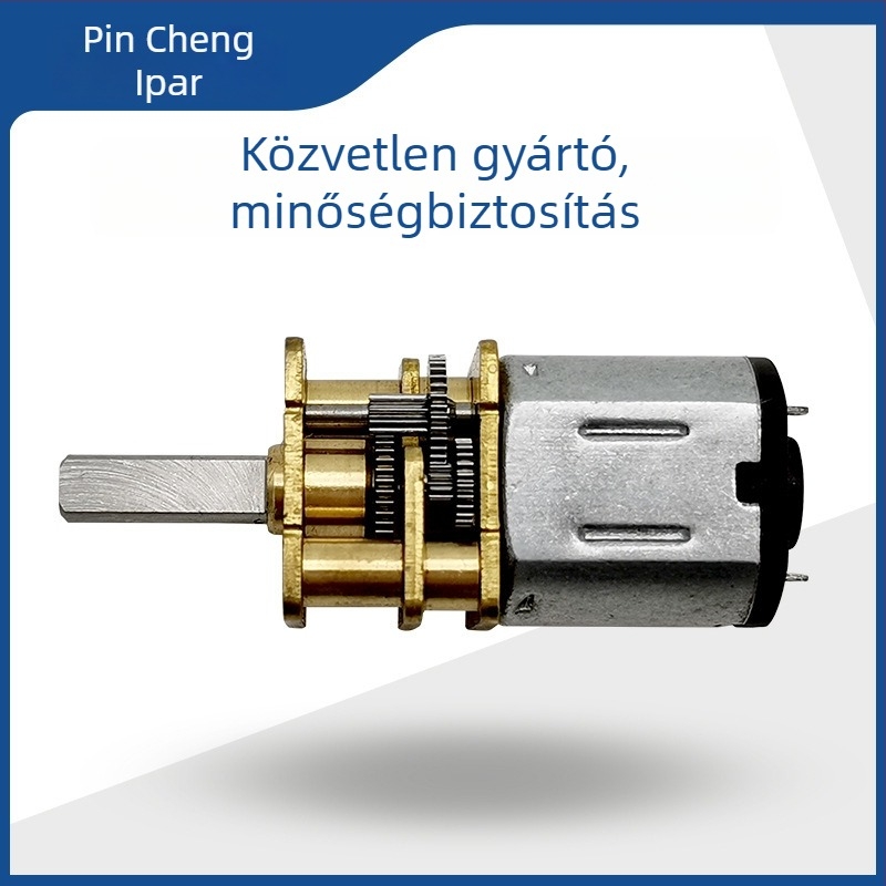 Szénkefés DC motor, modell 12-N10; 3–6 V; 59–61 rpm; 0,042–0,047 Nm