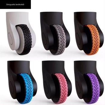 Univerzális öntapadós poggyász-kerekvédő, vastított, hangtalan, kopásálló, réz