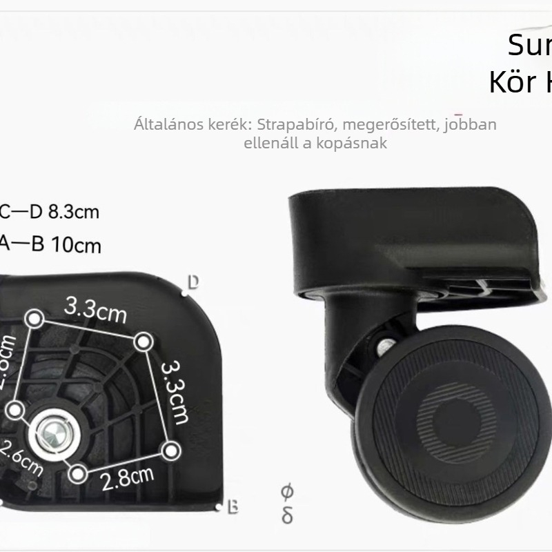 Univerzális bőrönd-kerekek – csendes műanyag cserélő kerekek bőröndökhöz (Márka: Other; Termékkód: Other; Kategória: bőrönd-tartozékok)