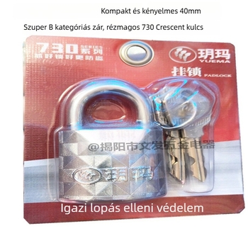 Yuema 276 Biztonsági Lakat – Rozsdamentes acél, Modell 276, alkalmas raktárakra, kollégiumi ajtókra, szekrényekre