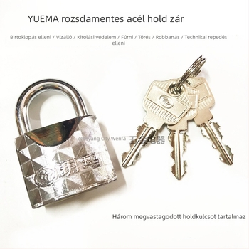 Yuema 276 Biztonsági Lakat – Rozsdamentes acél, Modell 276, alkalmas raktárakra, kollégiumi ajtókra, szekrényekre