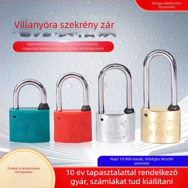 Mérőóra doboz zár – réz lakat, modell 35, Dingyu Electric Power, modern minimalista stílus