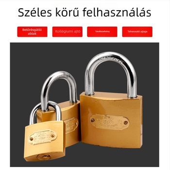 Minta réz lakat antifurt zár kollégiumi szekrényekhez, külső ajtókhoz és háztartási használatra – kompakt, kis méretű