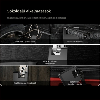 OKLOK ujjlenyomatos lakat utazótáskákhoz, szekrényekhez és öltözőkbe — rozsdamentes acél test, Bluetooth okos nyitás