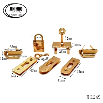 Jinhao táskahardver nyolcrészes készlet, cink ötvözetből, poggyászhoz