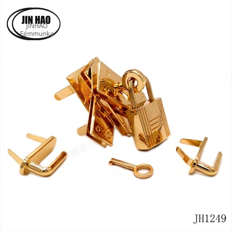 Jinhao táskahardver nyolcrészes készlet, cink ötvözetből, poggyászhoz