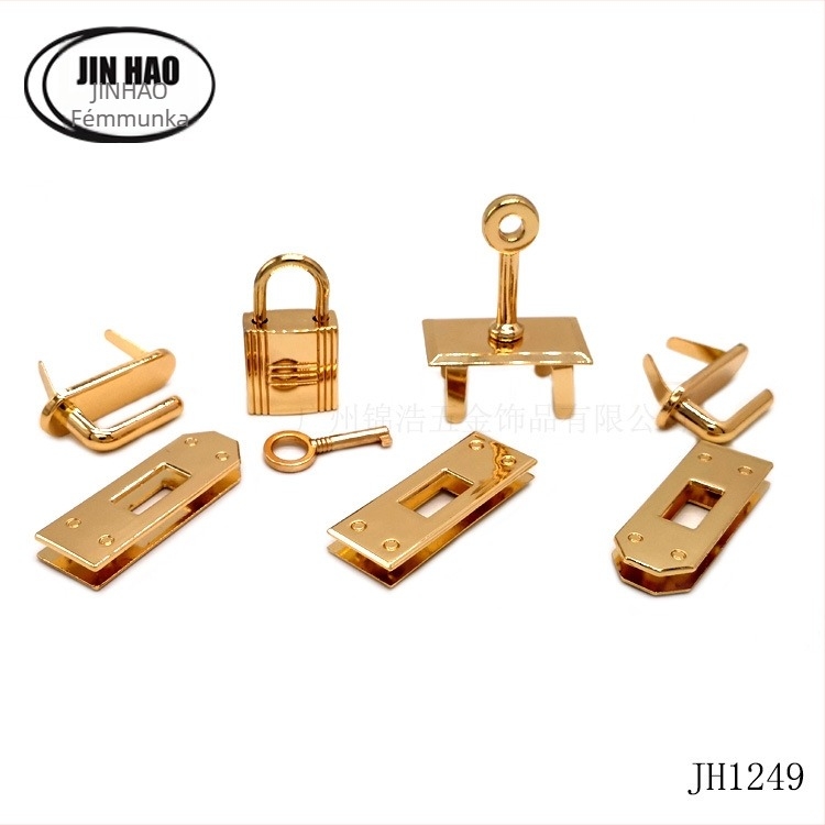 Jinhao táskahardver nyolcrészes készlet, cink ötvözetből, poggyászhoz