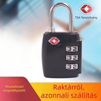 TSA002 Mechanikus bőröndzár — cinkötvözet, 3.5 mm rúdátmérő, 13 mm rúdköz
