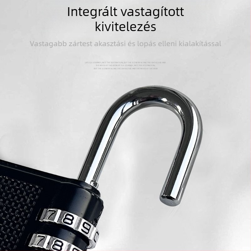 Mechanikus jelszavas lakat szekrényekhez, kollégiumi szobákhoz, edzőteremhez és bőröndökhöz — modern minimalista stílus, jelszóval nyitható, megfelelő udvarajtókhoz