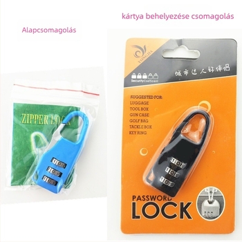 ZNBA Mini Hátizsák-zár – Zinkötvözetből készült Kereszt-Kombinációs Zár, Logóval, 28 g, Testreszabás Elérhető, Alkalmas Hátizsákokhoz, Utazótáskákhoz, Sporttáskákhoz és Üzleti Ajándékokhoz