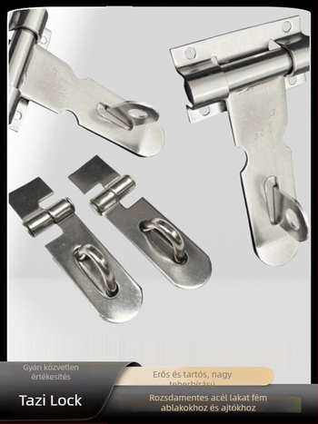 Vízszintes zár, rozsdamentes acélból, modell 2,5 hüvelyk