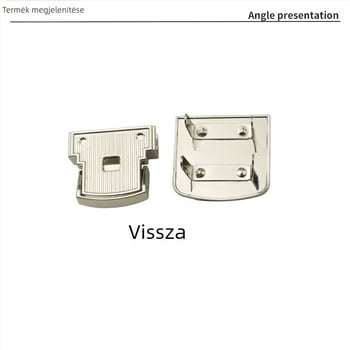 Táska zár - Fém négyzet alakú zár, Yongrun 102312, Bőrönd-kiegészítők