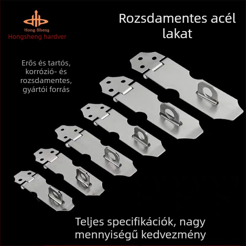 Rozsdamentes acél ajtózár szekrényekhez – Vintage stílus, polírozott felület