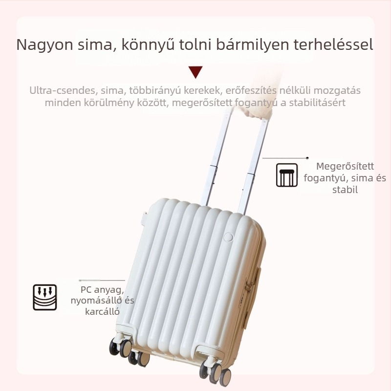 LZ ABS utazótáska bővíthető rekesszel, jelszavas zár, csendes univerzális kerekek, nagy kapacitás