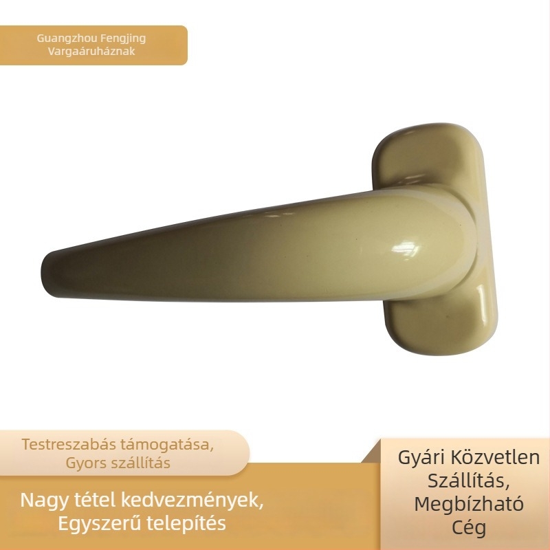 TD-342 Egylyukú alumíniumötvözet ablak- és ajtókezelő, modern minimális hardver ajtókhoz, ablakokhoz, fiókokhoz és szekrényekhez